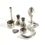 A GROUP OF SILVER AND FOREIGN WARES (9)