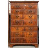 A GEORGE III MAHOGANY CHEST-ON-CHEST