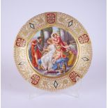 A VIENNA STYLE PORCELAIN PLATE