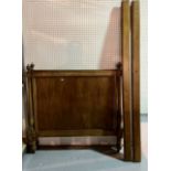 A LATE 19TH CENTURY BEECH FRAMED FRENCH BED