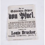 A GERMAN ADVERTISING HANDBILL