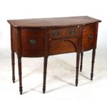 A WILLIAM IV MAHOGANY BOWFRONT SIDEBOARD