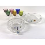 ‘AGARTHI’ TWO MODERN GLASS BOWLS (8)