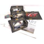 THREE BURAGO, DIE-CAST METAL MODEL CARS, BOXED (7)