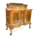 A VICTORIAN STYLE WALNUT SIDE CABINET