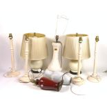 A GROUP OF FOUR CHINESE TABLE LAMPS (8)