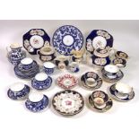 A QUANTITY OF MOSTLY ENGLISH 19TH CENTURY AND LATER CERAMICS,