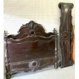 A VICTORIAN STYLE MAHOGANY DOUBLE BED