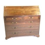 A GEORGE III MAHOGANY BUREAU