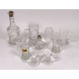 VICTORIAN GLASSWARE AND LATER (10)