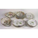A 19TH CENTURY CONTINENTAL PART DINNER SERVICE (QTY)