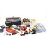 TOYS, A COLLECTION INCLUDING GI JOE, DIE CAST VEHICLES AND SUNDRY