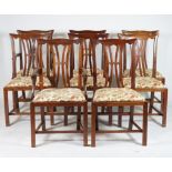 A SET OF EIGHT EARLY 20TH CENTURY MAHOGANY DINING CHAIRS (8)