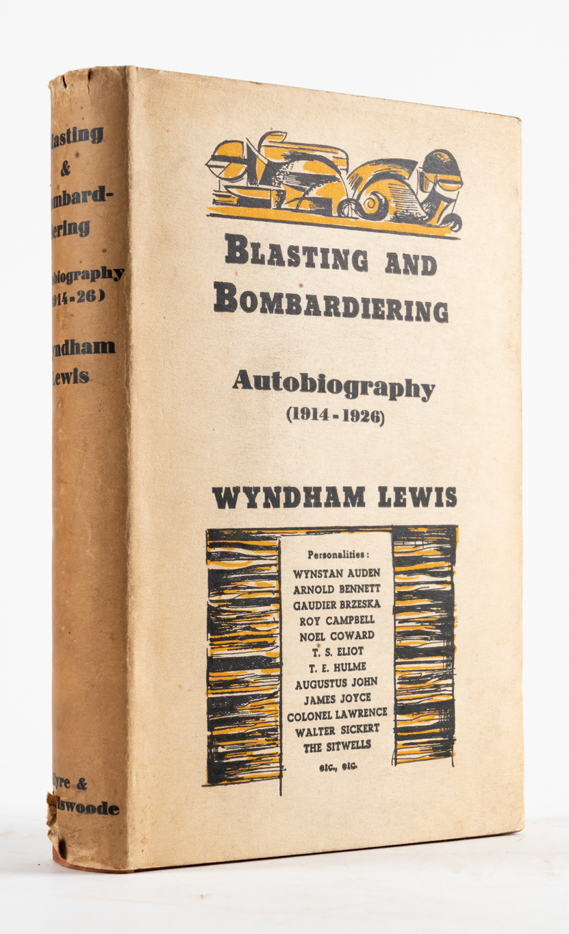 LEWIS, Wyndham (1882-1957). Blasting and Bombardiering, London, 1937, 8vo, original cloth,... - Image 2 of 13