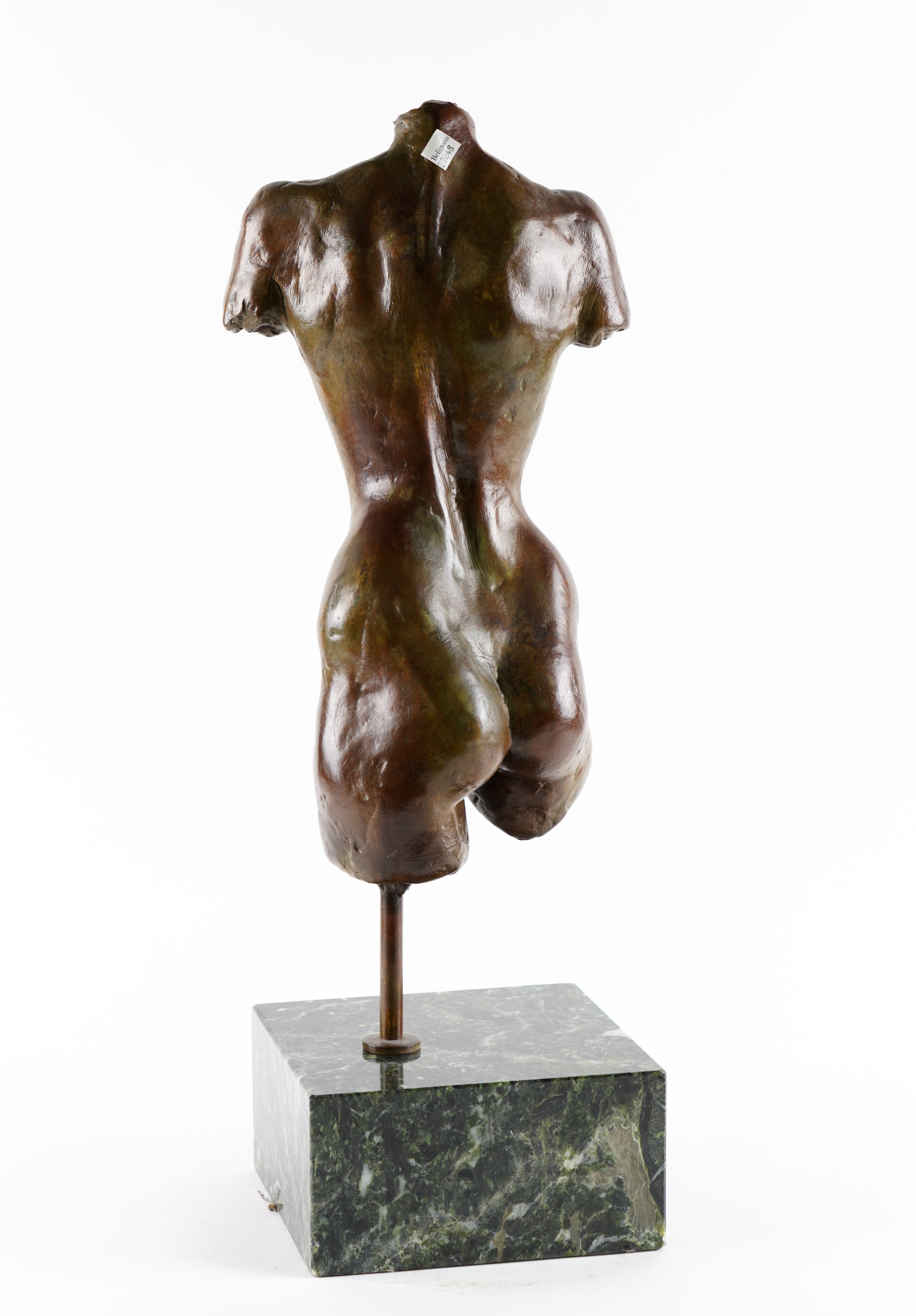 A CONTEMPORARY BRONZE SCULPTURE OF A FEMALE TORSO - Image 3 of 5