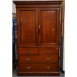 JAS SHOOLBRED; A LATE VICTORIAN WALNUT LINEN PRESS