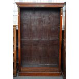 A 19TH CENTURY FRENCH GILT-METAL MOUNTED MAHOGANY FLOOR STANDING MAHOGANY OPEN BOOKCASE