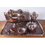 SILVER PLATED WARES INCLUDING TRAYS, TUREENS, ENTREE DISHES, MEAT DOMES AND SUNDRY (QTY)