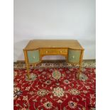 A 20TH CENTURY INLAID SATINWOOD DRESSING TABLE