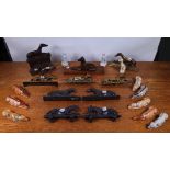 COLLECTABLES INCLUDING A QUANTITY OF GREY HOUND FIGURES (QTY)
