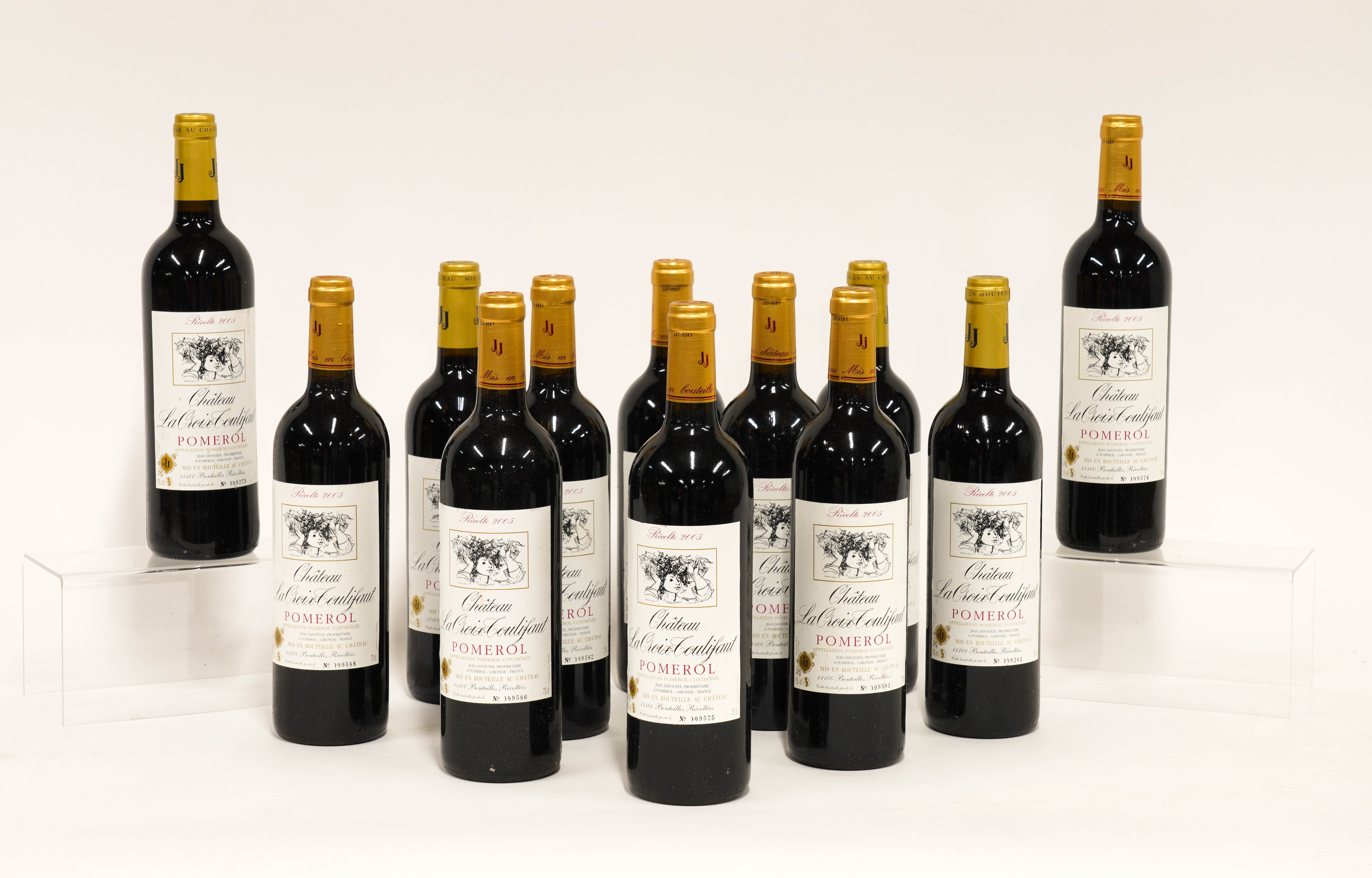 TWELVE BOTTLES OF CHATEAU LA CROIX-TOULIFAUT POMEROL 2005 (12)