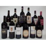 11 BOTTLES ITALIAN AND 1 SPANISH RED WINE