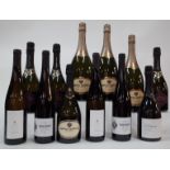 12 BOTTLES RUSSIAN SPARKLING AND WHITE WINE