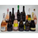 12 BOTTLES WHITE AND ROSÉ PROSECCO