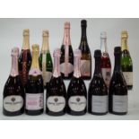 12 BOTTLES CHINESE, JAPANESE AND RUSSIAN SPARKLING WINE