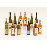 TWELVE BOTTLES OF MIXED WINES INCLUDING TWO BOTTLES OF DOMAINE NEUMEYER GRAND CRU BRUDERTAL...