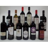 11 BOTTLES ITALIAN RED AND 1 WHITE WINE