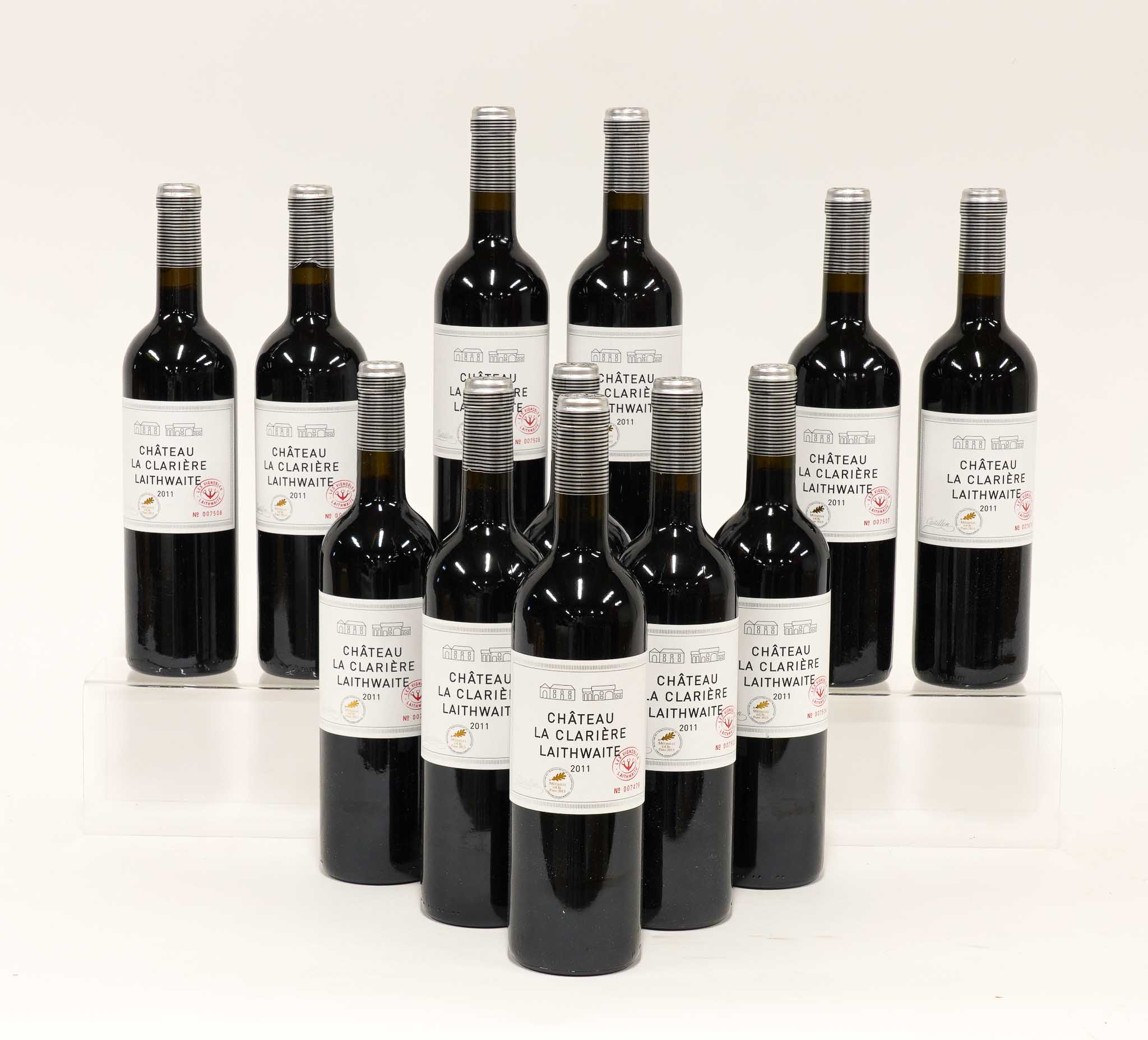 TWELVE BOTTLES OF 2011 CHATEAU LA CLARIERE, LAITHWAITES (12)