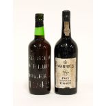 A BOTTLE OF 1963 VINTAGE WARRE'S PORT AND A BOTTLE OF VERDELHO VELHO SOLERA 1943 (2)