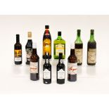 TEN BOTTLES OF MIXED SPIRITS AND LIQUERS INCLUDING TWO BOTTLES OF GRAHAM’S 2004 VINTAGE PORT (10)