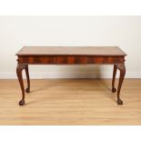 AN 18TH CENTURY STYLE MAHOGANY SERVING TABLE