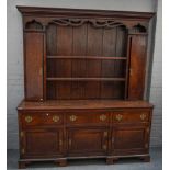 A GEORGE III OAK DRESSER