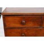 POSSIBLY AUSTRALIAN; A 19TH CENTURY CEDAR CHEST OF DRAWERS