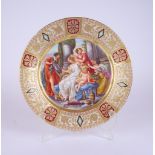 A VIENNA-STYLE PORCELAIN PLATE