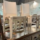 HELLER, THE BELLINI CHAIR 1998 A SET OF FOUR MODERN STACKING CHAIRS (4)