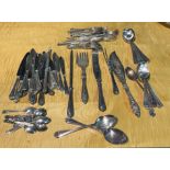 SILVER PLATED WARES INCLUDING FLATWARE