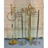 A VICTORIAN STYLE BRASS TOWEL RAIL (3)