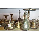 A QUANTITY OF DECORATIVE BRASS WARES