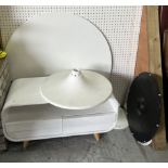 IKEA DOCKSTA: A MODERN WHITE CIRCULAR DINING TABLE (2)