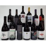 10 BOTTLES PORTUGUESE, 1 SPANISH AND 1 FRENCH RED WINE