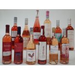 12 BOTTLES ITALIAN, SPANISH, AMERICAN AND MOLDOVAN ROSÉ WINE