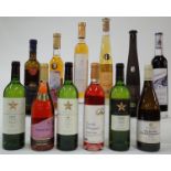 6 BOTTLES JAPANESE WHITE AND ROSÉ, 5 BOTTLES CHINESE AND 1 SLOVAKIAN DESSERT WINE