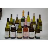 10 BOTTLES FRENCH WHITE AND 2 SPARKLING WINE