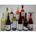 10 BOTTLES AND 1 BOX ITALIAN WHITE AND ROSÉ WINE