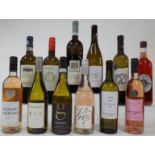 12 BOTTLES ITALIAN WHITE AND ROSÉ WINE