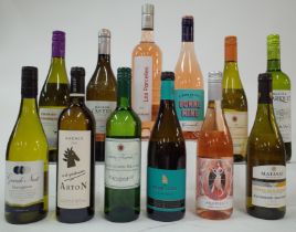 12 BOTTLES FRENCH WHITE AND ROSÉ WINE